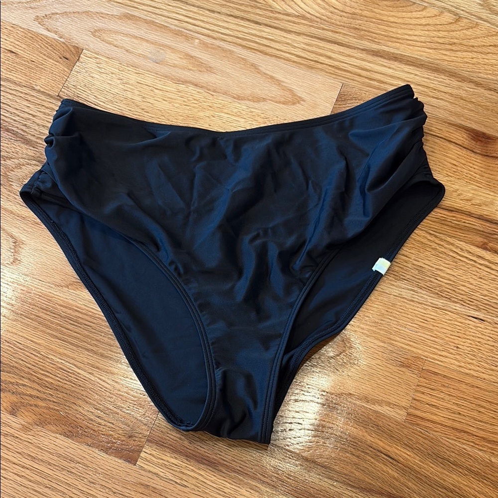 Summer salt the ruched high cut bikini bottom size 6
